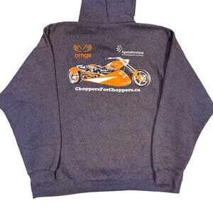 Vintage 1990s Orange County Choppers Motorcycle Hot Rod Hoodie XL
